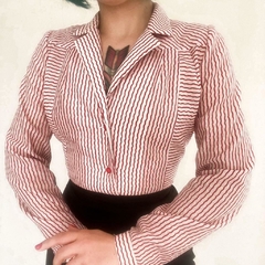 camisa vintage listras - P/M - Roupas, decoração e acessórios VINTAGE - Legado Brechó
