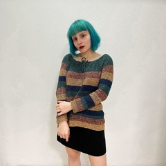 blusa em tricot listrado - P ao G - loja online