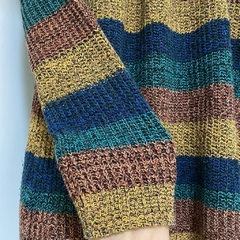 blusa em tricot listrado - P ao G