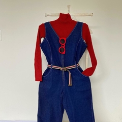 jardineira jeans vintage - 40/42