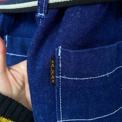 jardineira jeans vintage - 40/42 - loja online