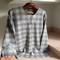 blusão vintage xadrez - M - loja online
