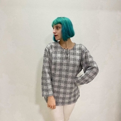 blusão vintage xadrez - M - comprar online