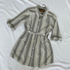 camisa alongada listras - M - loja online