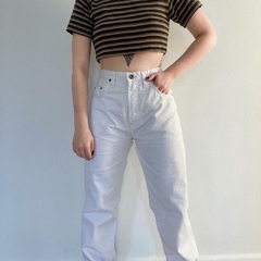 mom jeans vintage branca - 42