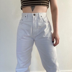 mom jeans vintage branca - 42 na internet