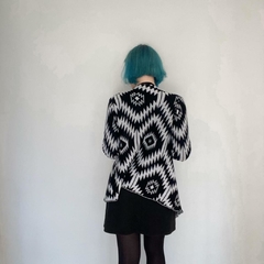 kimono em tricot geométrico - PP ao M - comprar online