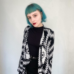 kimono em tricot geométrico - PP ao M - loja online
