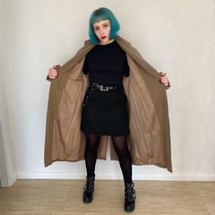 sobretudo vintage 60's em lã virgem - loja online
