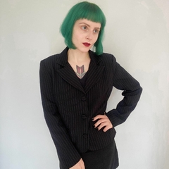 blazer risca de giz rosa - M - Roupas, decoração e acessórios VINTAGE - Legado Brechó
