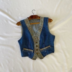 Imagem do colete jeans anos 80 - M/G