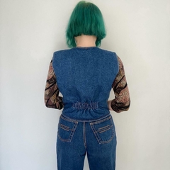 colete jeans anos 80 - M/G - loja online