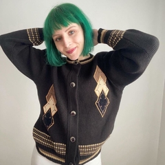 tricot preto vintage - P ao G
