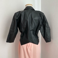 jaqueta em couro 80's - M/G - Roupas, decoração e acessórios VINTAGE - Legado Brechó