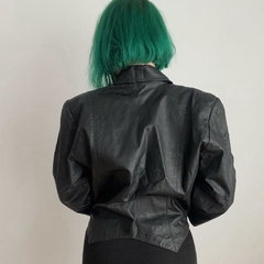 jaqueta em couro 80's - M/G - Roupas, decoração e acessórios VINTAGE - Legado Brechó