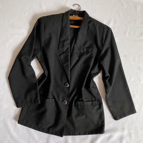 blazer preto vintage - G