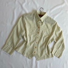 camisa vintage bordada - P/M na internet