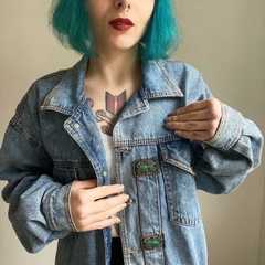 jaqueta jeans vintage oversized - P/M - Roupas, decoração e acessórios VINTAGE - Legado Brechó