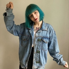 jaqueta jeans vintage oversized - P/M - Roupas, decoração e acessórios VINTAGE - Legado Brechó