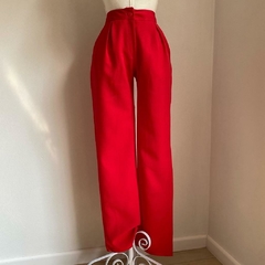 calça social vermelha - 34/36 - comprar online