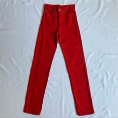 skinny vermelha vintage - 36 na internet