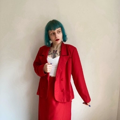 conjunto vermelho alfaiataria - 40/42 na internet