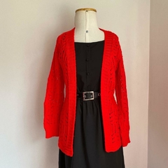 tricot vermelho alongado - PP/P - comprar online