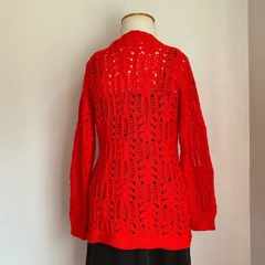 tricot vermelho alongado - PP/P na internet