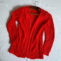 tricot vermelho alongado - PP/P - Roupas, decoração e acessórios VINTAGE - Legado Brechó