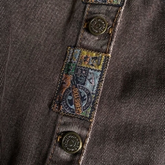 jaqueta jeans vintage marrom - P/M - comprar online