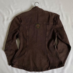 jaqueta jeans vintage marrom - P/M na internet