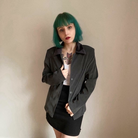 blazer vintage grafite - P