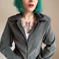 blazer vintage grafite - P - Roupas, decoração e acessórios VINTAGE - Legado Brechó