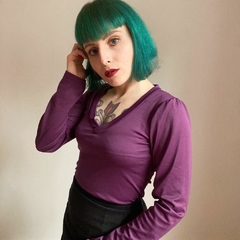 blusa violeta - P