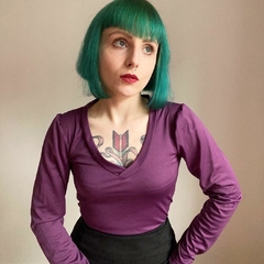 blusa violeta - P na internet