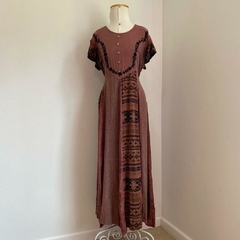 vestido indiano gaia - M/G - Roupas, decoração e acessórios VINTAGE - Legado Brechó
