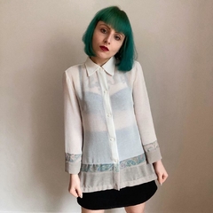 camisa vintage alongada - P/M - loja online