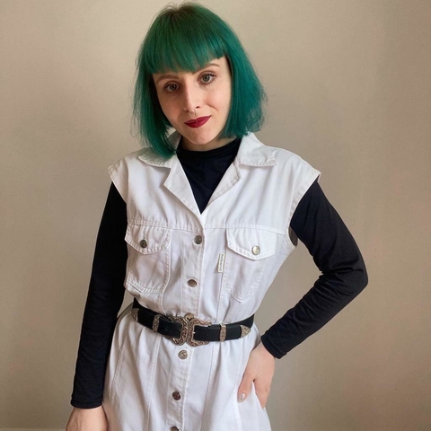 vestido jeans vintage - G