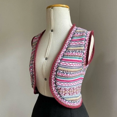 sobreposição tricot étnico - PP - Roupas, decoração e acessórios VINTAGE - Legado Brechó