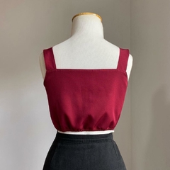 top cropped bordô - P/M - Roupas, decoração e acessórios VINTAGE - Legado Brechó