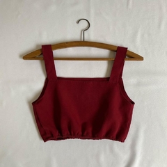 top cropped bordô - P/M - comprar online