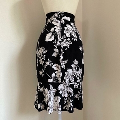 saia floral preta - 40 - comprar online