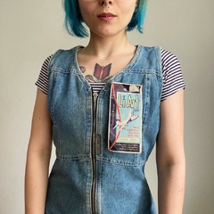 vestido jeans vintage 80's - M - Roupas, decoração e acessórios VINTAGE - Legado Brechó