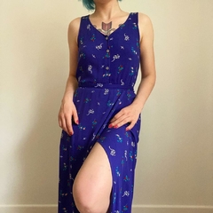 vestido longo floral - M na internet