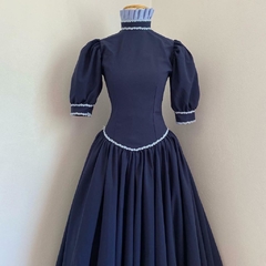 vestido típico azul marinho - P