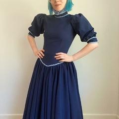 vestido típico azul marinho - P na internet