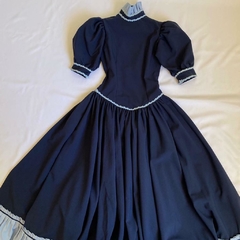 vestido típico azul marinho - P - Roupas, decoração e acessórios VINTAGE - Legado Brechó