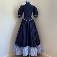 vestido típico azul marinho - P - comprar online