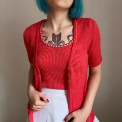 conjunto vintage goiaba - P
