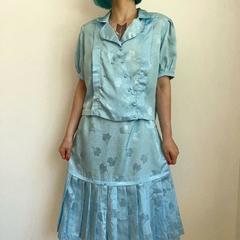 conjunto vintage azul celeste - G - loja online